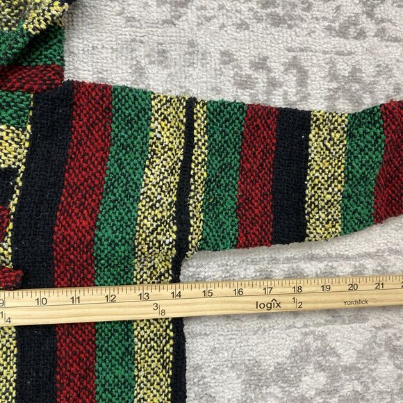 Artesanias Mexican Hippy Poncho Hoodie Sweater Pullover Mexico Kids Size 6 - Picture 5 of 5